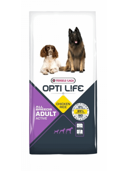 OPTI LIFE ADULT ACTIVE ALL BREEDS CHICKEN & RICE 12,5KG